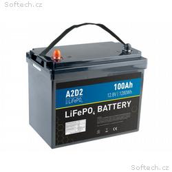 A2D2 baterie LiFePO4 12,8V 100Ah M8 (Size of 75Ah)