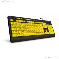 CONNECT IT Klávesnice FOR HEALTH CONTRAST, s velký