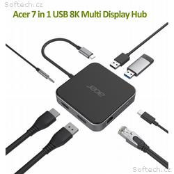 Acer 7in1 USB4 8K Multi Display hub: 1x HDMI (až 8