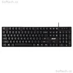 Acer AKW100, Drátové USB-A, CZ-SK layout, Černá