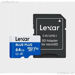Lexar microSDHC Blue Plus UHS-I with SD adapter, u