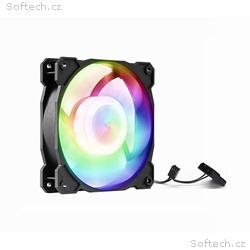 1stCOOL Statický RGB ventilátor 12cm, 3+4pin