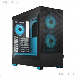 Fractal Design Pop Air RGB Cyan Core TG Clear Tint