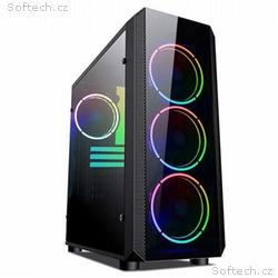 VeinX case Mars MAR01A Mid Tower, bez zdroje, 3xUS