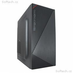 VeinX case Crown CR18A Mid Tower, bez zdroje, 1x U