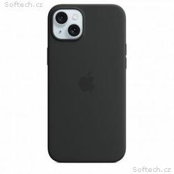 iPhone 15+ Silicone Case with MS - Black