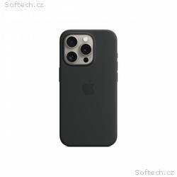 iPhone 15 Pro Silicone Case with MS - Black