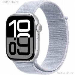 Apple Watch S10 Cell, 46mm, Silver, Sport Band, Bl