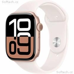 Apple Watch S10 Cell, 46mm, Rose Gold, Sport Band,