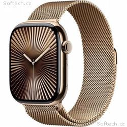 Apple Watch S10 Cell, 46mm, Gold, Elegant Band, Go