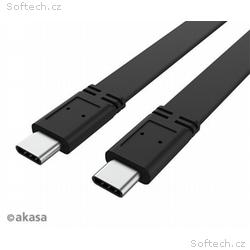 AKASA kabel USB-C na USB-C, 20G, 46W PD, 4K@60Hz, 