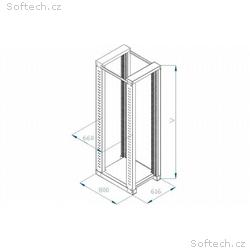 TRITON 19" montážní rám 42U, dvoudílný, hloubka 80