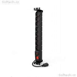 19" rozvodný panel ACAR 8x230V s IEC konektorem pr