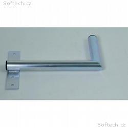 Držák antény na zeď u okna s pásem, levé uchycení,