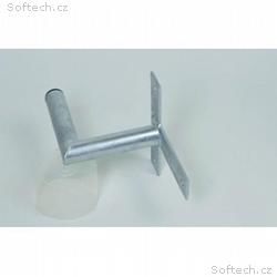 Držák antény na zeď, tvar T, žárový zinek, délka 2