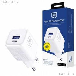 3mk napájecí adaptér Hyper Charger PD 33W GaN QC4+
