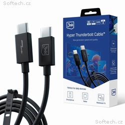 3mk datový kabel - Hyper ThunderBolt Cable 240W, č