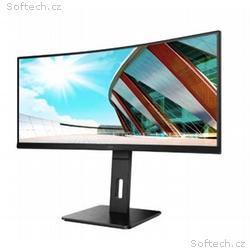 AOC, CU34P2A, 34", VA, 3440x1440, 100Hz, 1ms, Blac