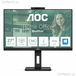 AOC, Q27P3CW, 27", IPS, QHD, 75Hz, 4ms, Black, 3R