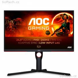 AOC, 25G3ZM-BK, 24,5", VA, FHD, 240Hz, 0,5ms, Blck