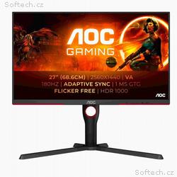 AOC MT VA LCD WLED 27" Q27G3XMN, BK - VA panel, 25