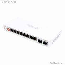 ASUS switch QG-U1080, 8x 2.5G RJ45, 2x 10G SFP+