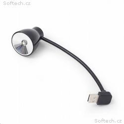 GEMBIRD USB lampička k notebooku, flexibilní, čern