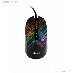 C-TECH herní myš Dusk, casual gaming, 3200 DPI, RG