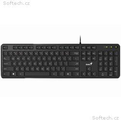 GENIUS klávesnice Slimstar M200, Drátová, USB, čer