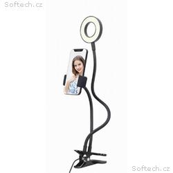 GEMBIRD selfie kampička LED ring s držákem telefon