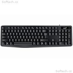 Genius KB-117, Drátová USB, CZ-SK layout, Černá
