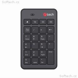 C-TECH Numerická kávesnice KBN-02WS, 23 kláves, Be