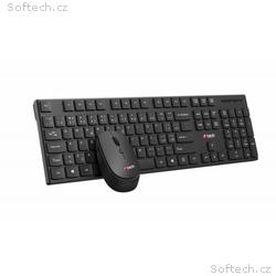 Klávesnice C-TECH WLKMC-03, bezdrátový combo set s