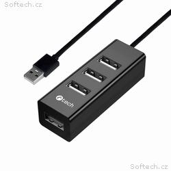 HUB USB C-tech UHB-U2, 4x USB 2.0