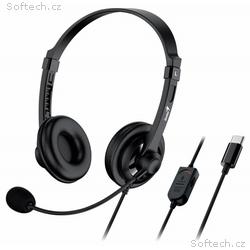Genius HS-230U, Headset, náhlavní, drátový, s mikr
