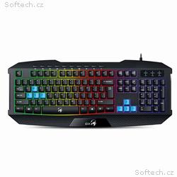 Klávesnice GENIUS K215 USB CZ+SK black + Copilot