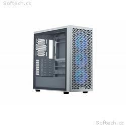 Cooler Master case Elite 502 White, Průhledná bočn