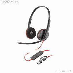 Poly Blackwire 3220 náhlavní souprava, USB-C, A ad