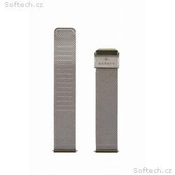 Garett řemínek 18 mm, stříbrný kovový