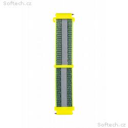 Garett Kids univerzální řemínek 20 mm, zelený refl