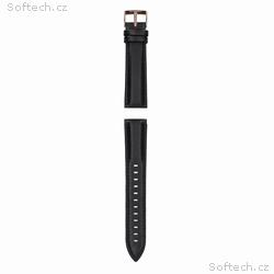 Garett univerzální řemínek 20 mm, černá kůže se zl