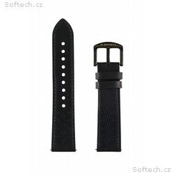 Garett řemínek 22 mm, černý kožený