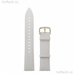 Garett univerzální řemínek 20 mm, bílý, eko kůže