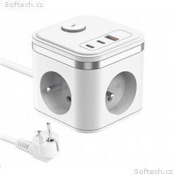 Síťový adaptér VIKING YC33, bílá