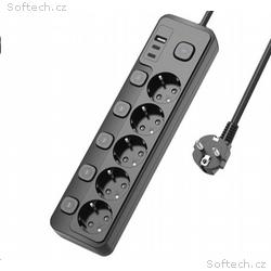 Viking síťová prodlužovací zásuvka YC53S, 5x AC 23