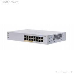 Cisco switch CBS110-16PP (16xGbE, 8xPoE+, 64W, fan