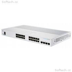 Cisco switch CBS250-24T-4X (24xGbE, 4xSFP+,fanless