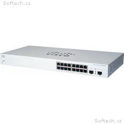 Cisco switch CBS220-16T-2G (16xGbE, 2xSFP, fanless