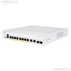 Cisco switch CBS250-8PP-E-2G (8xGbE, 2xGbE, SFP co