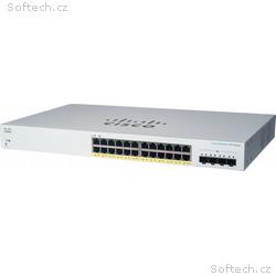 Cisco switch CBS220-24FP-4X (24xGbE, 4xSFP+,24xPoE